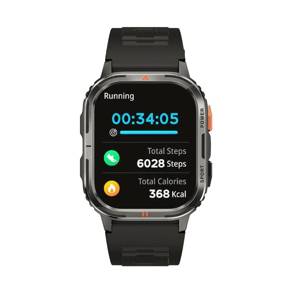 WiWU SW05 Tarnish Black Bluetooth Calling Smart Watch