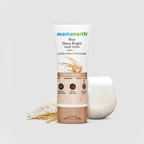 Mamaearth রাইস ডিউই ব্রাইট ফেস ওয়াশ 100ml