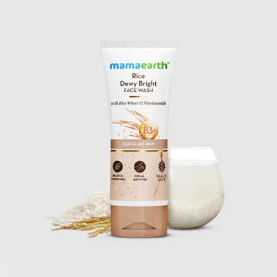 Mamaearth রাইস ডিউই ব্রাইট ফেস ওয়াশ 100ml