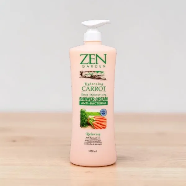 Zen Garden Lightening Carrot ডিপ ময়েশ্চারাইজিং রিল্যাক্সিং শাওয়ার ক্রিম 1000 মিলি
