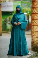 Afran Fabric Stone Work Borka, Hijab Not Included