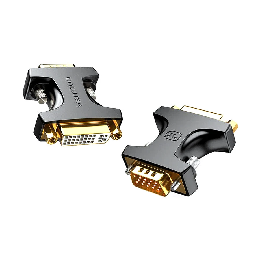 Vention DDDB0 VGA Male to DVI Female Converter Black