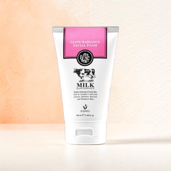 Scentio Milk Glow Radiance ফেসিয়াল ফোম ক্লেনজার 100ml