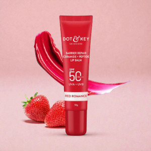 Dot & Key Barrier Repair Ceramide + Peptide Lip Balm 10g - Red Romance (India)