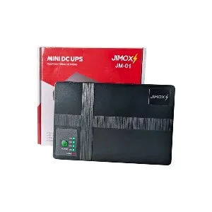 JIMOX JM-01 মাল্টি-আউটপুট মিনি UPS, রাউটার ও ONU-এর জন্য (10400mAh, ফাস্ট চার্জিং)