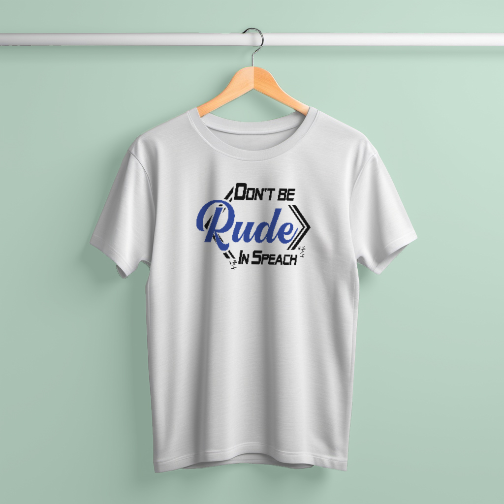 জার্সি ফ্যাব্রিক Don't be Rude টি-শার্ট