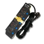 Abc Line ST-512 ইন্ডিভিজুয়াল সুইচসহ 5 পোর্ট মাল্টিপ্লাগ এক্সটেনশন সকেট