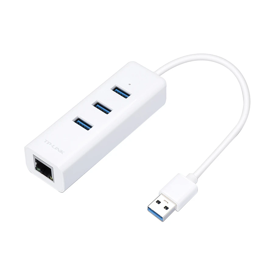 TP-Link UE330 V4 USB to Tri USB & Gigabit LAN Converter White