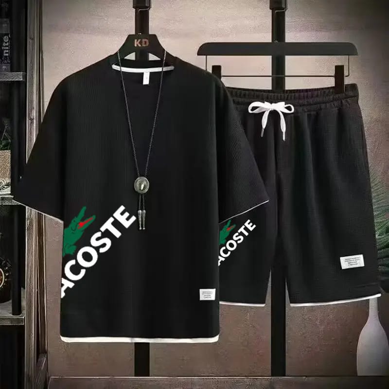 Men's Mesh T-Shirt and Short Pant Set, 170 GSM, 6 Colours