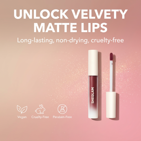 Sheglam Matte Allure Liquid Lipstick - Crimson (China)