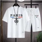 Men's 170 GSM Mesh Fabric Tee and Shorts Set in 6 Colours