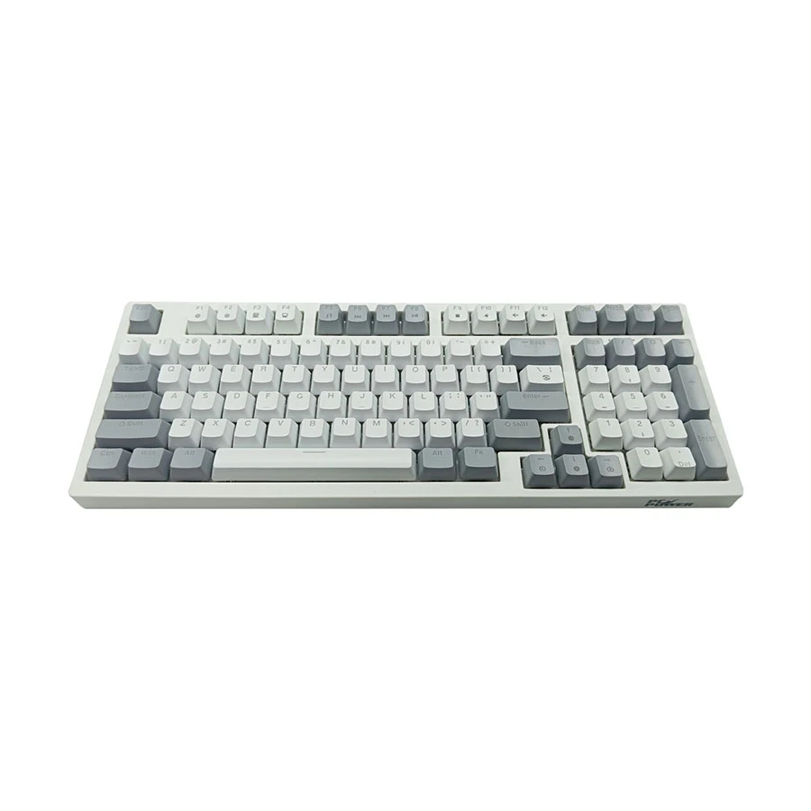 PC Power K98 RGB White & Gray Wired Mechanical Gaming Keyboard