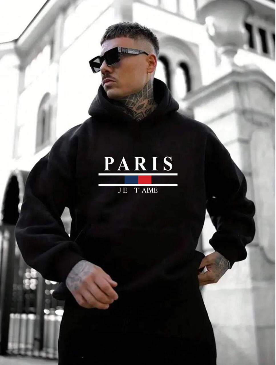 Men's 280 GSM Cotton Hoodie for Winter, Sizes M, L and XL