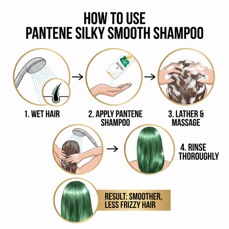 Pantene Pro-Vitamin সিল্কি স্মুথ কেয়ার শ্যাম্পু 300ml