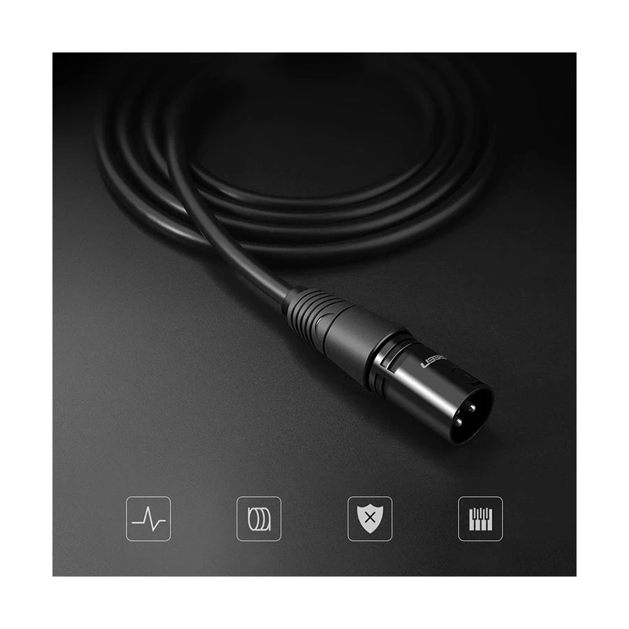 UGREEN AV130 (20711) XLR Male to Female 3 Meter Mic Extension Cable