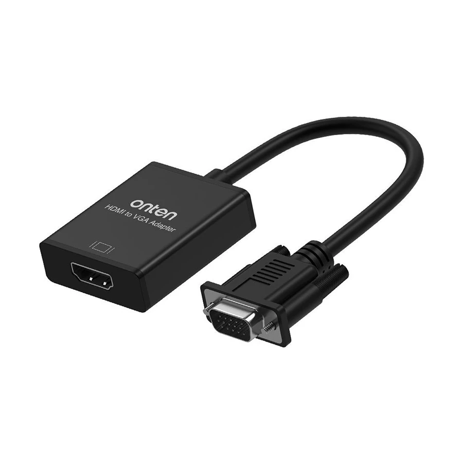 Onten OTN-7557A HDMI to VGA Converter with Audio Black