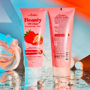 Cavier Beauty Oil Clear Cleansing Foam in Strawberry scent