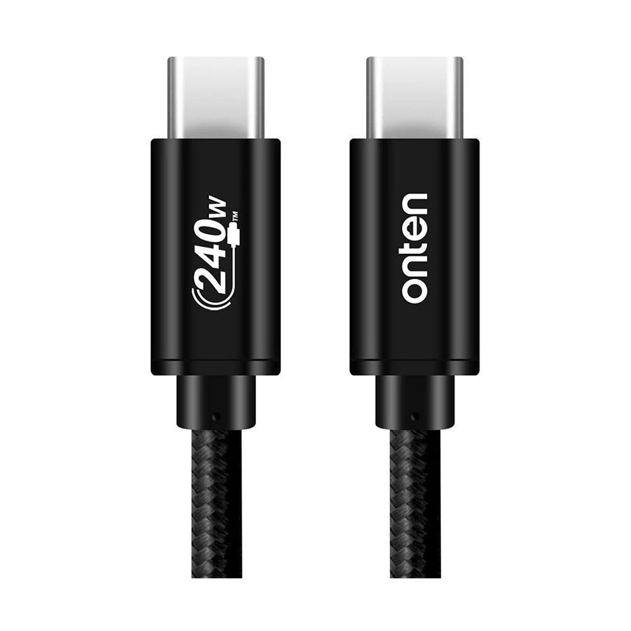 Onten OTN-CC201 240W USB-C to USB-C Charging & Data Cable 1m Black