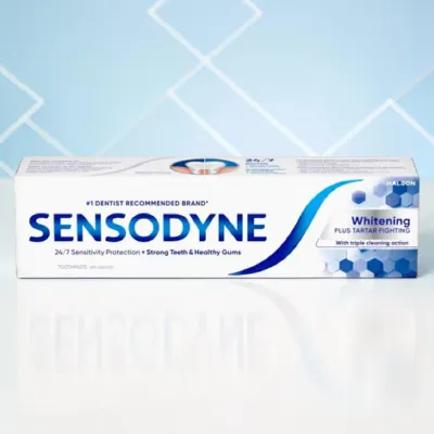 Sensodyne Whitening Plus Tartar Fighting টুথপেস্ট, মিন্ট ফ্লেভার 145ml