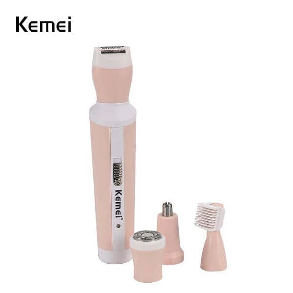 Kemei KM-3024 মেয়েদের 4 ইন 1 রিচার্জেবল ট্রিমার