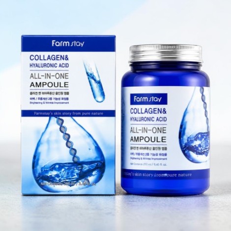 Farm Stay Collagen & Hyaluronic Acid অল ইন ওয়ান অ্যাম্পুল 250ml