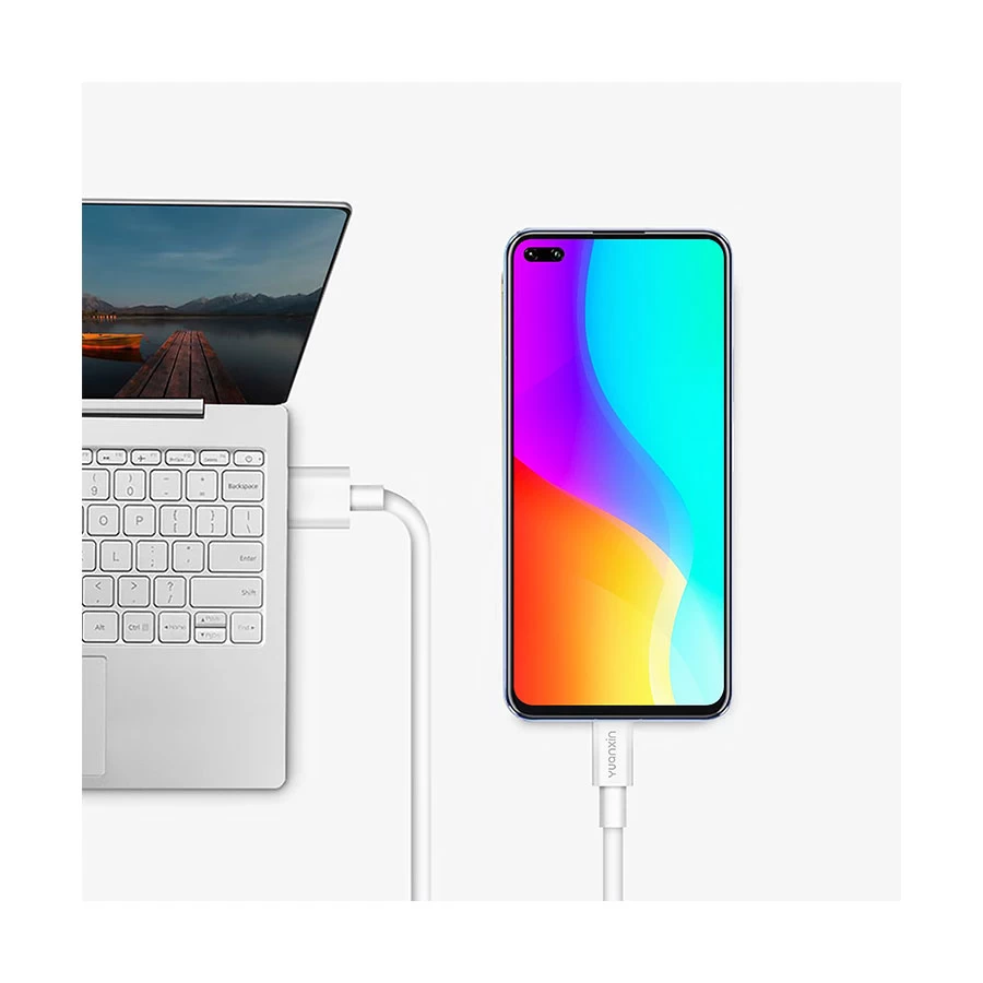 Yuanxin X-KC801 USB to Type-C Data & Charging Cable 1 Meter White