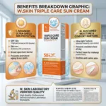 W.Skin Laboratory ট্রিপল কেয়ার সান ক্রিম SPF50+ PA+++ 60g