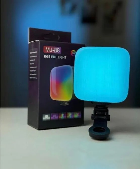 MJ-88 RGB Fill Light - Adjustable Brightness, Touch Control, RGB Colors