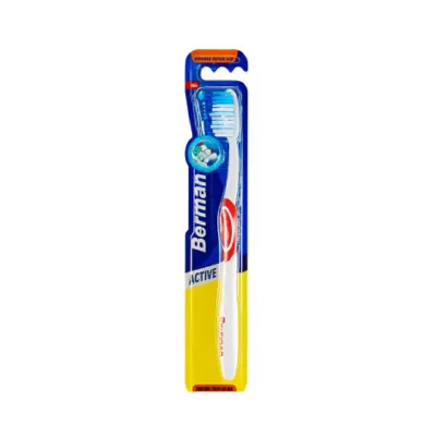 Berman Active স্ট্যান্ডার্ড হেড মিডিয়াম টুথব্রাশ
