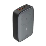 LDNIO 140W GaN 5 পোর্ট ডেস্কটপ চার্জিং স্টেশন, ওয়্যারলেস চার্জারসহ – ব্ল্যাক-গ্রে