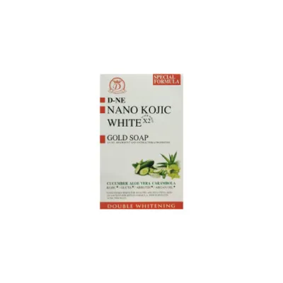 D-ne Nano Kojic White শসা, অ্যালোভেরা ও কামরাঙা Double Whitening Gold সাবান 160g