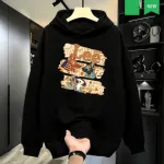 Men's Winter Hoodie, 320 GSM Cotton, Length 28 to 30 Inch, 6 Colours