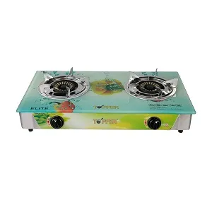 TOPPER Elite ডাবল গ্লাস অটো গ্যাস চুলা LPG