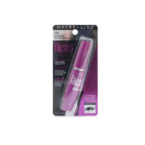 Maybelline The Falsies ফ্লেয়ার্ড ভলিউম এক্সপ্রেস ওয়াশেবল মাসকারা, শেড 286 ব্ল্যাকেস্ট ব্ল্যাক