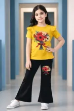 Kids' Half Sleeve Cotton Knit T-Shirt and Pant Set, 6 Colours