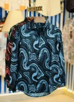 Men's Pure Cotton Full Sleeve Check and Print Shirt, Slim Fit