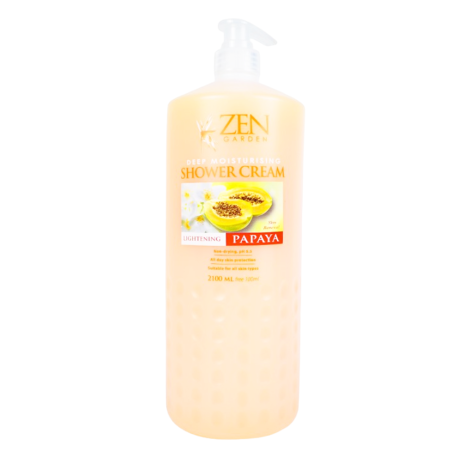 জেন গার্ডেন পেঁপে শাওয়ার ক্রিম ২১০০মিলি (Zen Garden Papaya Shower Cream 2100ml) (Malaysia)
