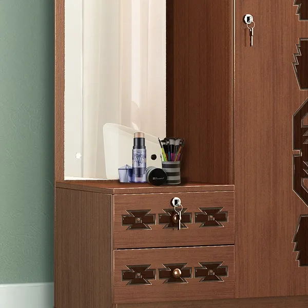 Regal Jamdani কাঠের ড্রেসিং টেবিল