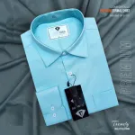 Men's Pure Cotton Full Sleeve Formal Shirt, Geometric Pattern