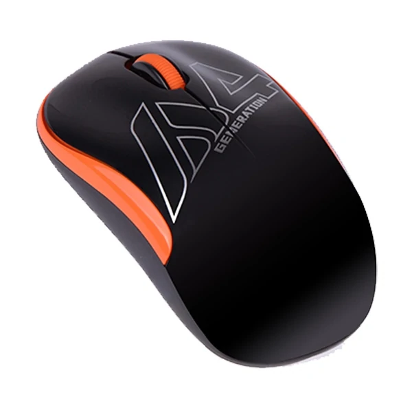 A4TECH G3-300N Black-Orange V-Track ওয়্যারলেস মাউস