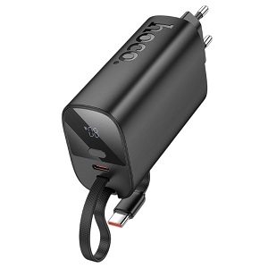 Hoco J148 হ্যান্ডি PD20W 5000mAh পাওয়ার ব্যাংক EU প্লাগ – কালো