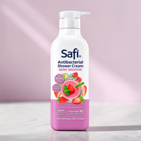 Safi Berry Smoothie Antibacterial Shower Cream 950g (Malaysia)