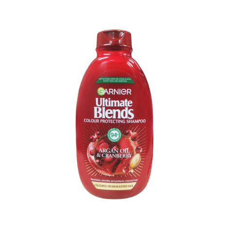 Garnier Ultimate Blends Argan Oil & Cranberry কালার ইলুমিনেটর শ্যাম্পু 400ml