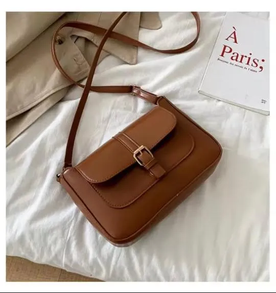 Women's PU Leather Square Crossbody Messenger Bag, 6 Colours