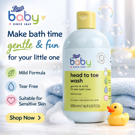Boots Baby হেড টু টো ওয়াশ 500ml