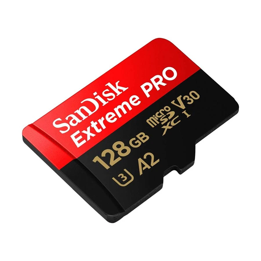 SanDisk Extreme Pro 128GB MicroSDXC Memory Card with Adapter