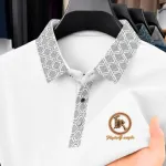 Men's Pique Polo Shirt with Sticker Logo, Sizes M to XXL