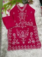 TC Cotton Embroidered Co-Ord Set for Office and Campus Wear