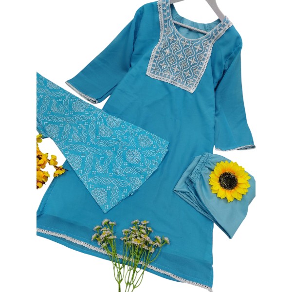 Fashionable Cotton Kameez Set