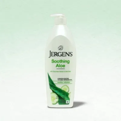 Jergens Soothing Aloe রিফ্রেশিং বডি ময়েশ্চারাইজার 621ml